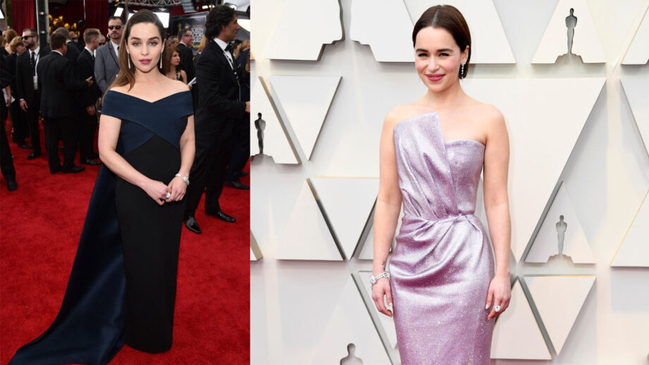 Emilia Clarke Top 3 Hottest Off Shoulder Gowns You Must Have In Your Wardrobe 3