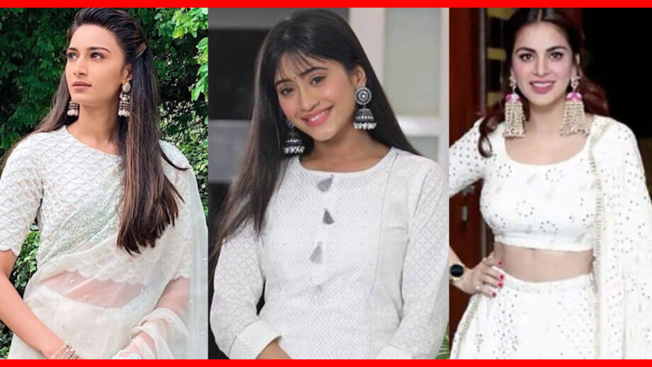 Erica Fernandes, Shivangi Joshi Or Shraddha Arya: Which Diva Has the Hottest Looks in White Outfits? 3