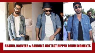 Fashion Goals: Shahid Kapoor, Ranveer Singh and Ranbir Kapoor’s most fashionable moments in ripped denim jeans