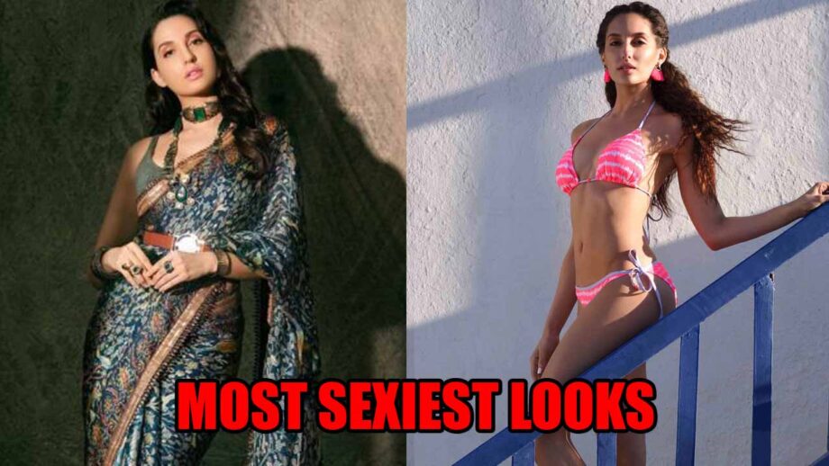 From Saree To Bikini: Have A Look At Nora Fatehi's Most Sexiest Looks In Every Attire