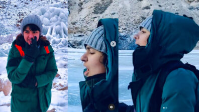 [Frozen] Chilled out Song: TMKOC fame Nidhi Bhanushali sings special song, melts internet with her voice