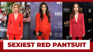 Gigi Hadid, Selena Gomez Or Dakota Johnson: Attractive Hollywood Stars In Red Pantsuit