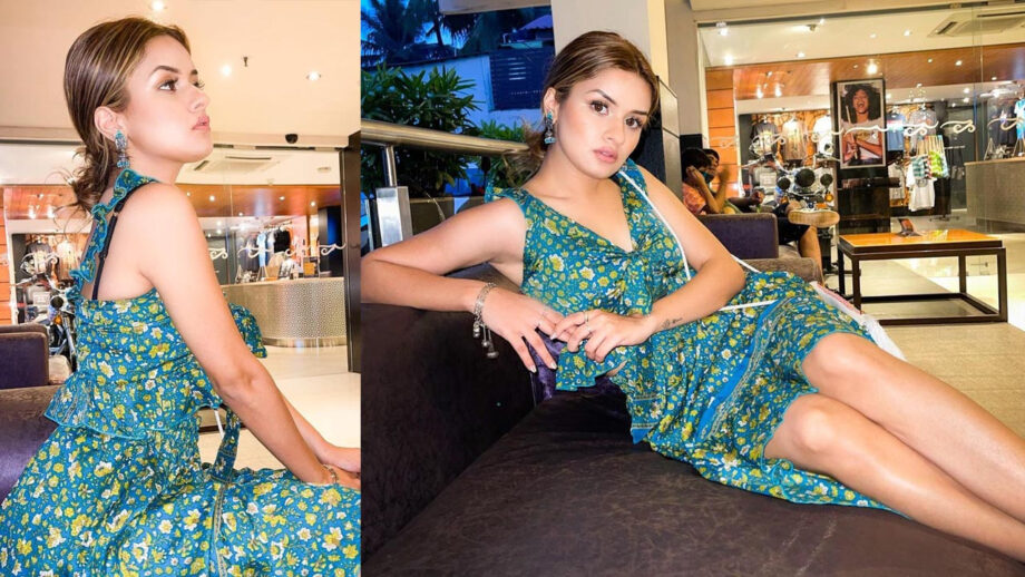 Green Vibes: Avneet Kaur looks resplendent in latest green printed short dress, fans can't stop crushing