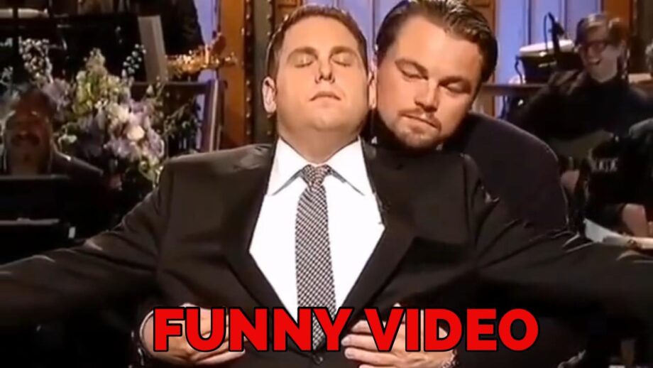 Have A Look At Funny Side Of Leonardo DiCaprio & Jonah As They Recreate The Scenes From Titanic