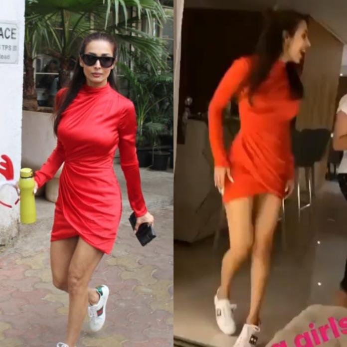 Have A Look At Unseen Picture Of Malaika Arora In Red Hot Mini Dress As She Ups The Heat Once Again - 1