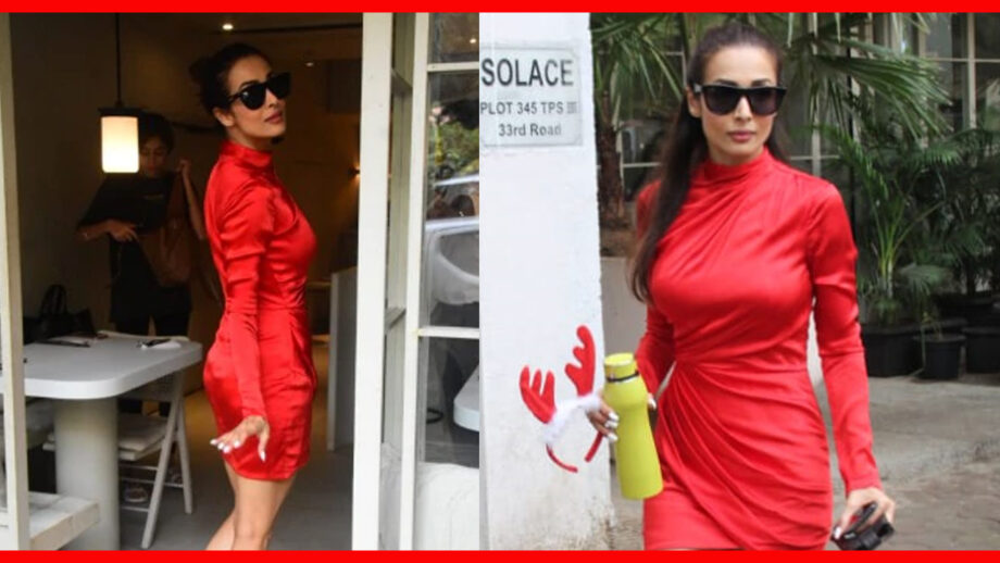 Have A Look At Unseen Picture Of Malaika Arora In Red Hot Mini Dress As She Ups The Heat Once Again