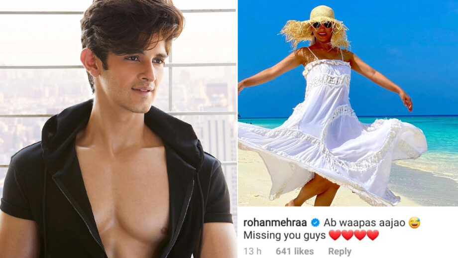 Hina Khan shares sun-kissed beach pictures, Rohan Mehra comments, “Ab Wappas aa jao”