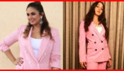 Huma Qureshi Or Kiara Advani: Who Won the Fans With Their Hottest Light Pink Pantsuit?