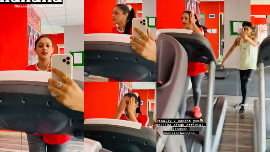 I Caught You': RadhaKrishn fame Mallika Singh, Monika Chauhan snapped during workout by Kartikey Malviya