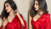 In Pics: Naagin fame Mouni Roy raises heat in a red saree