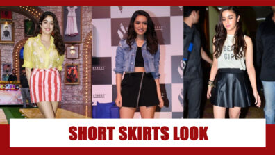 Janhvi Kapoor, Shraddha Kapoor, Alia Bhatt: Fashionable Moments In Short Skirts