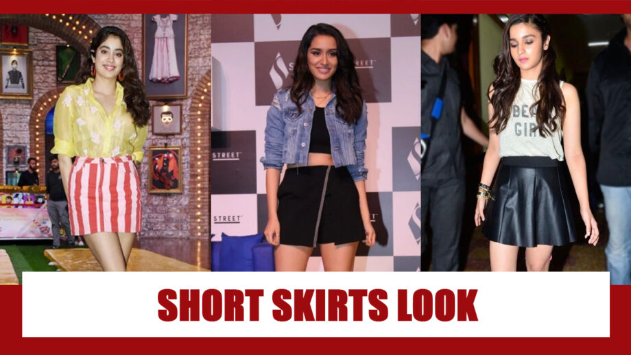 Janhvi Kapoor, Shraddha Kapoor, Alia Bhatt: Fashionable Moments In Short Skirts 6