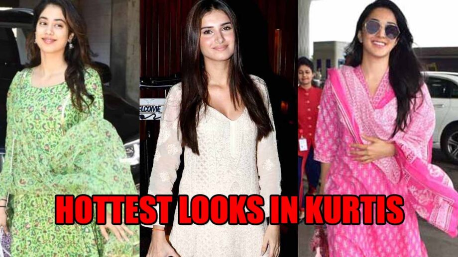 Janhvi Kapoor, Tara Sutaria, Kiara Advani: Hottest Looks In Kurtis 