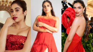 Janhvi Kapoor VS Deepika Padukone VS Bhumi Pednekar: The Flawless Look In Red Gown