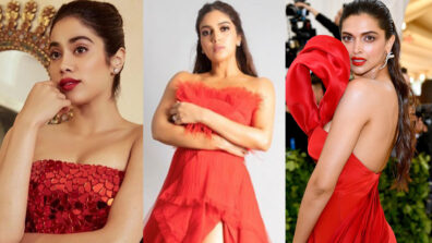 Janhvi Kapoor VS Deepika Padukone VS Bhumi Pednekar: The Flawless Look In Red Gown