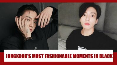 Jungkook and his best looks in black