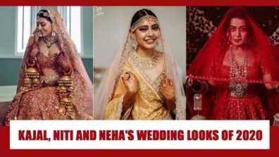 Kajal Aggarwal & Niti Taylor To Neha Kakkar: 3 Celebs Stunning Hot Wedding Looks Of 2020