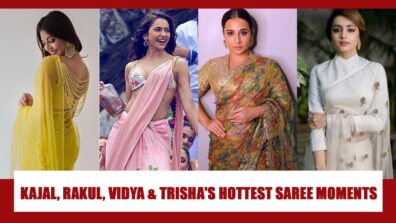 Kajal Aggarwal, Rakul Preet Singh, Vidya Balan And Trisha Krishnan’s HOTTEST Saree Moments That Went Viral On Social Media