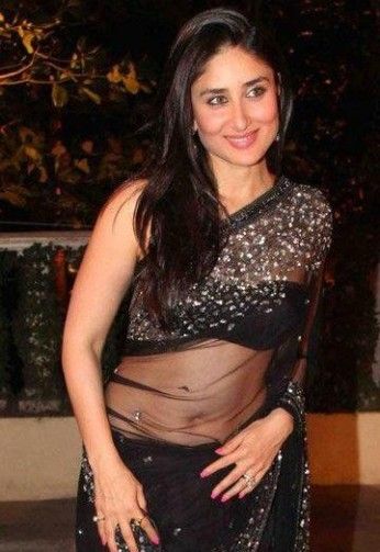 Kareena Kapoor Or Karisma Kapoor: The Hottest Queen Of Black Saree? - 1