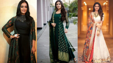 Keerthy Suresh’s Attractive Looks In Ethnic Wear