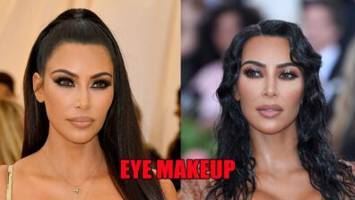 Kim Kardashian And Her Shimmery Eye Makeup