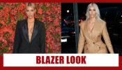 Kim Kardashian Top 3 Hottest Only Blazer Nothing Else Outfits Are Sure To Bring You Down On Your Knees