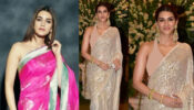 Kriti Sanon’s Attractive Looks in Silver Sequin Saree
