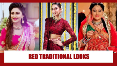 Krystle D’Souza, Erica Fernandes, Disha Vakani: Gorgeous In Red Traditional Wear