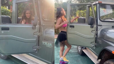 Loud Kind of Subtle: Nia Sharma poses with a Jeep, where’s she going?