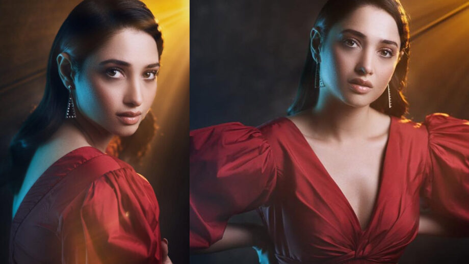 [Love Mocktail] Gorgeous Babe: Tamannaah Bhatia looks stunning in red gown, raises heat
