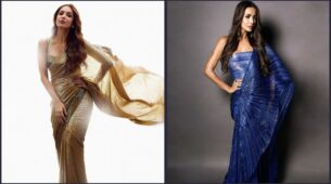 Malaika Arora In Golden Or Blue: Which Sequin Saree Did The Diva Drape The Best?