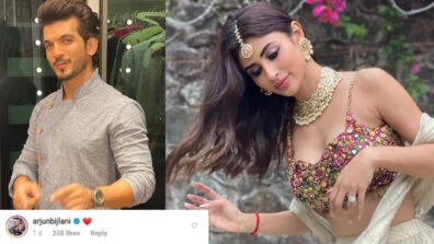 Nacho Naa Monobina: Naagin fame Mouni Roy stuns in latest floor-length lehenga, Arjun Bijlani loves it