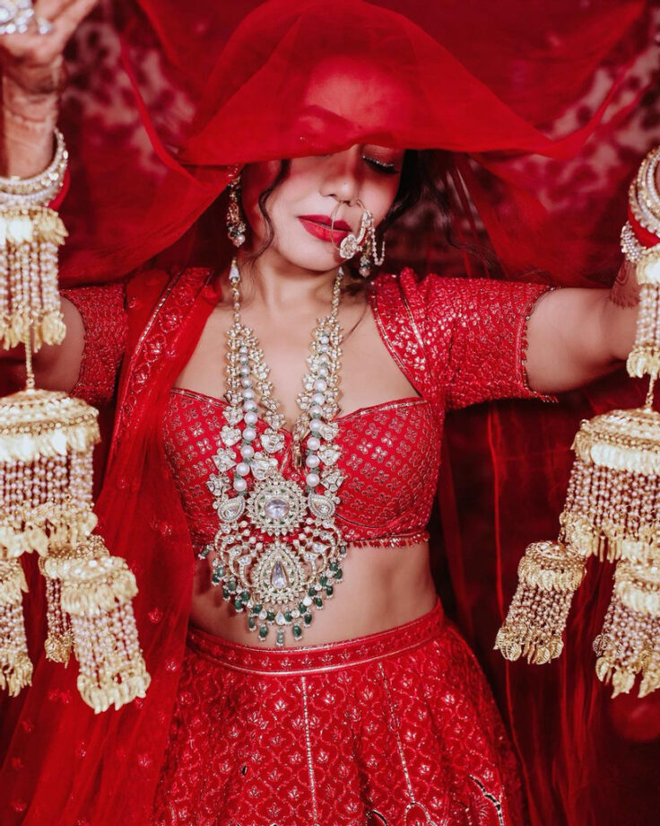 Neha Kakkar’s Hot Red Bridal Lehenga Is A Piece Of Art: Have A Look - 1