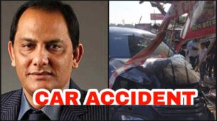 OMG: Former Indian cricketer Mohammad Azharuddin’s car meets with a serious accident