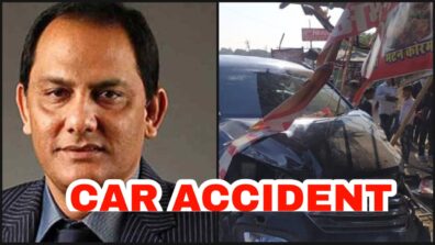 OMG: Former Indian cricketer Mohammad Azharuddin’s car meets with a serious accident