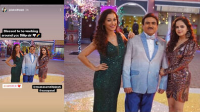 Stud Moment: When TMKOC fame Dilip Joshi aka Jethalal posed with Sunayana Fozdar and Palak Sindhwani