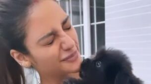 Pet Love: Nusrat Jahan shares adorable video while playing with her pet dog, netizens can’t handle the cuteness