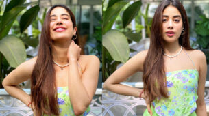 [Photos] Smiling Assassin: Janhvi Kapoor burns internet in latest green printed outfit, fans can’t stop crushing