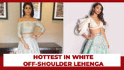 Pooja Hedge Or Shriya Saran: Who Has The Hottest Looks In White Off-Shoulder Lehenga?