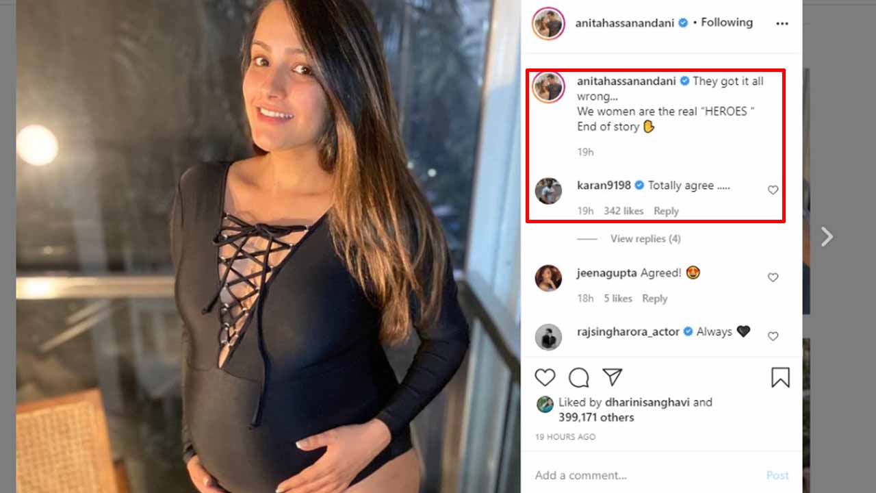 Pregnant Anita Hassanandani shares a hot picture in monokini, Karan Patel comments