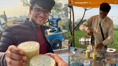 Punjab Ka Pyaar: TMKOC’s Bhavya Gandhi aka Tapu enjoys delicious juice with punjab farmer