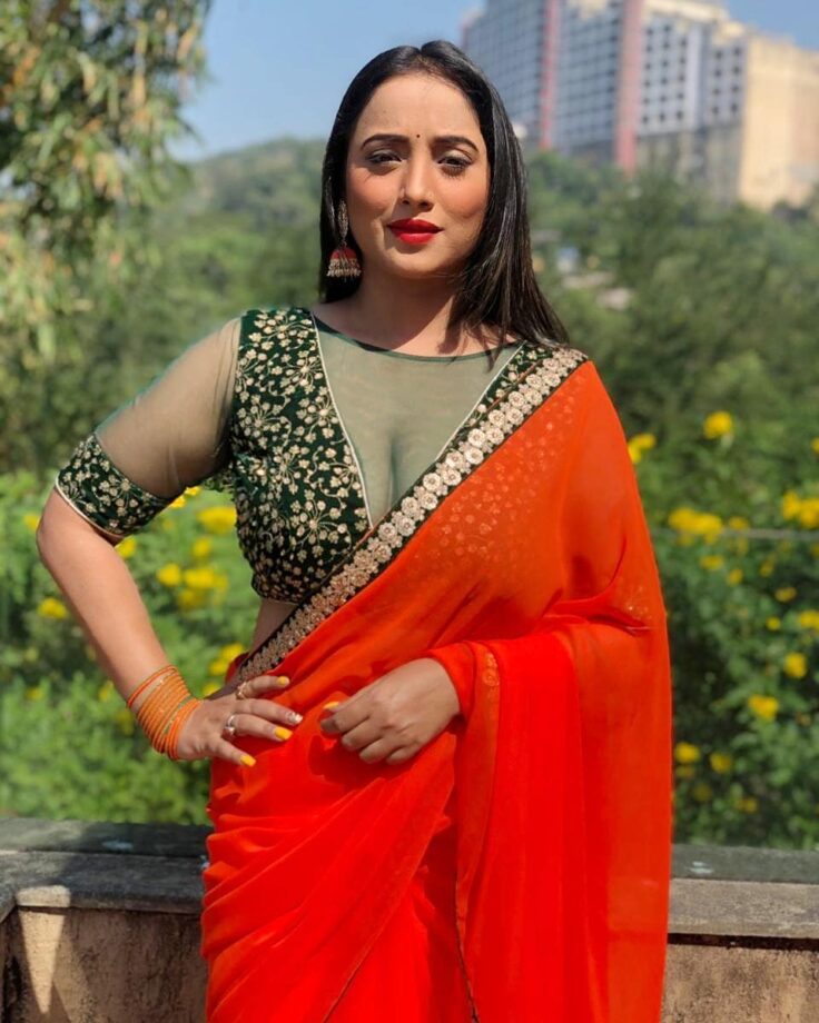 Rani Chatterjee Or Nidhi Jha Or Aamrapali Dubey: Which Diva Has The Hottest Looks In Desi Outfits? - 0