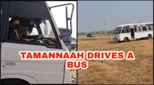 Rare & Unseen video of Tamannaah Bhatia driving a passenger-filled bus goes viral on social media