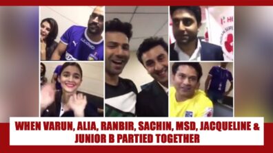 RARE VIDEO: When MS Dhoni, Jacqueline Fernandez, Abhishek Bachchan, Varun Dhawan, Sachin Tendulkar, Alia Bhatt & Ranbir Kapoor celebrated a special REUNION