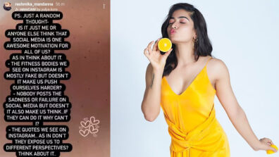 Rashmika Mandanna gets philosophical on fitness and motivation, has an important question for fans