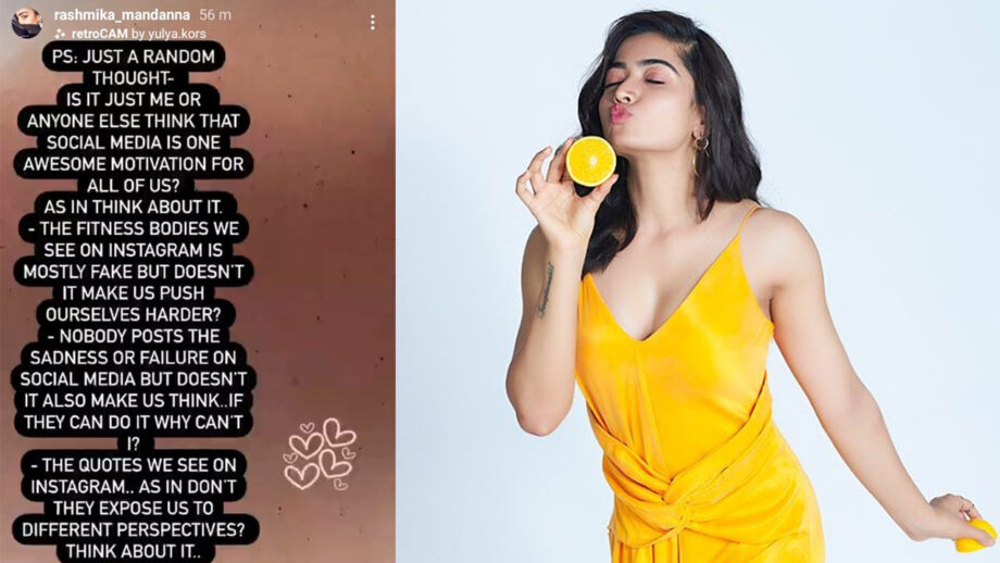 Rashmika Mandanna gets philosophical on fitness and motivation, has an important question for fans 1