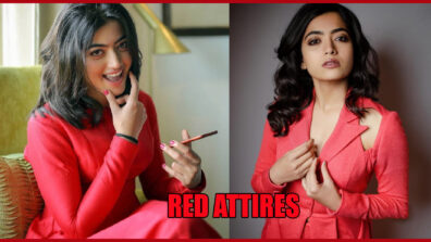 Rashmika Mandanna Steals The Limelight In RED Attires