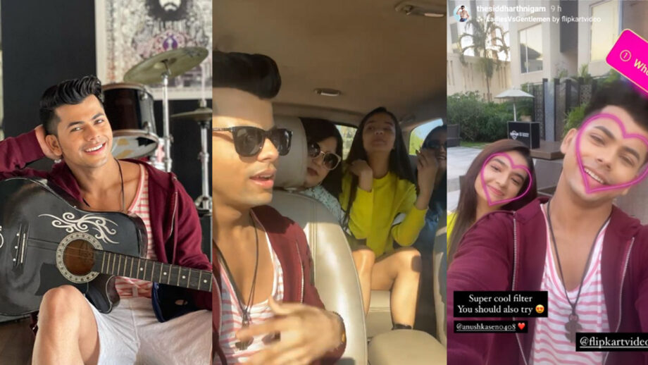 Rockstars: ‘Love-filled’ Siddharth Nigam and Anushka Sen go out for a car drive