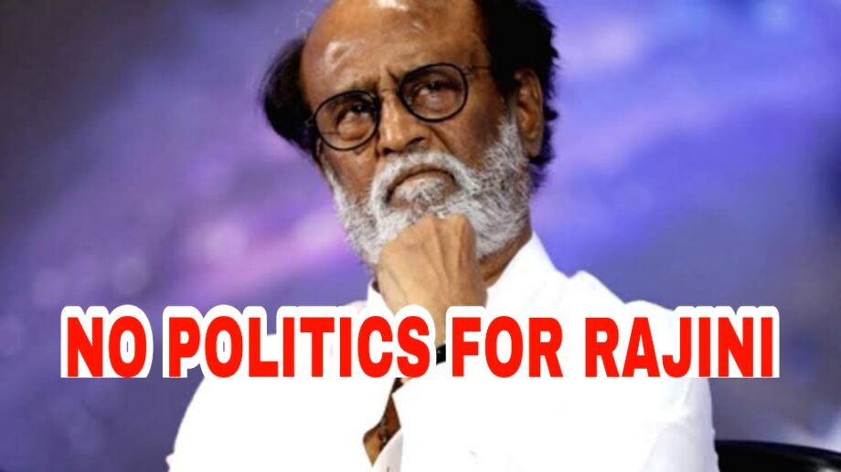 Sad News: Rajinikanth bids adieu to politics before launching party, fans disappointed