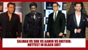 Salman Khan, Shah Rukh Khan, Aamir Khan, Hrithik Roshan: Who looks most fashionable in a black suit?
